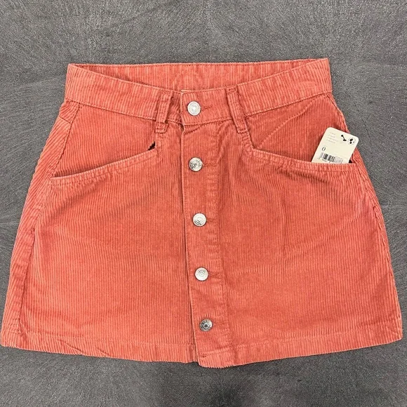 NWT $60 Free People RAY Corduroy Mini Skirt - Picture 8 of 10